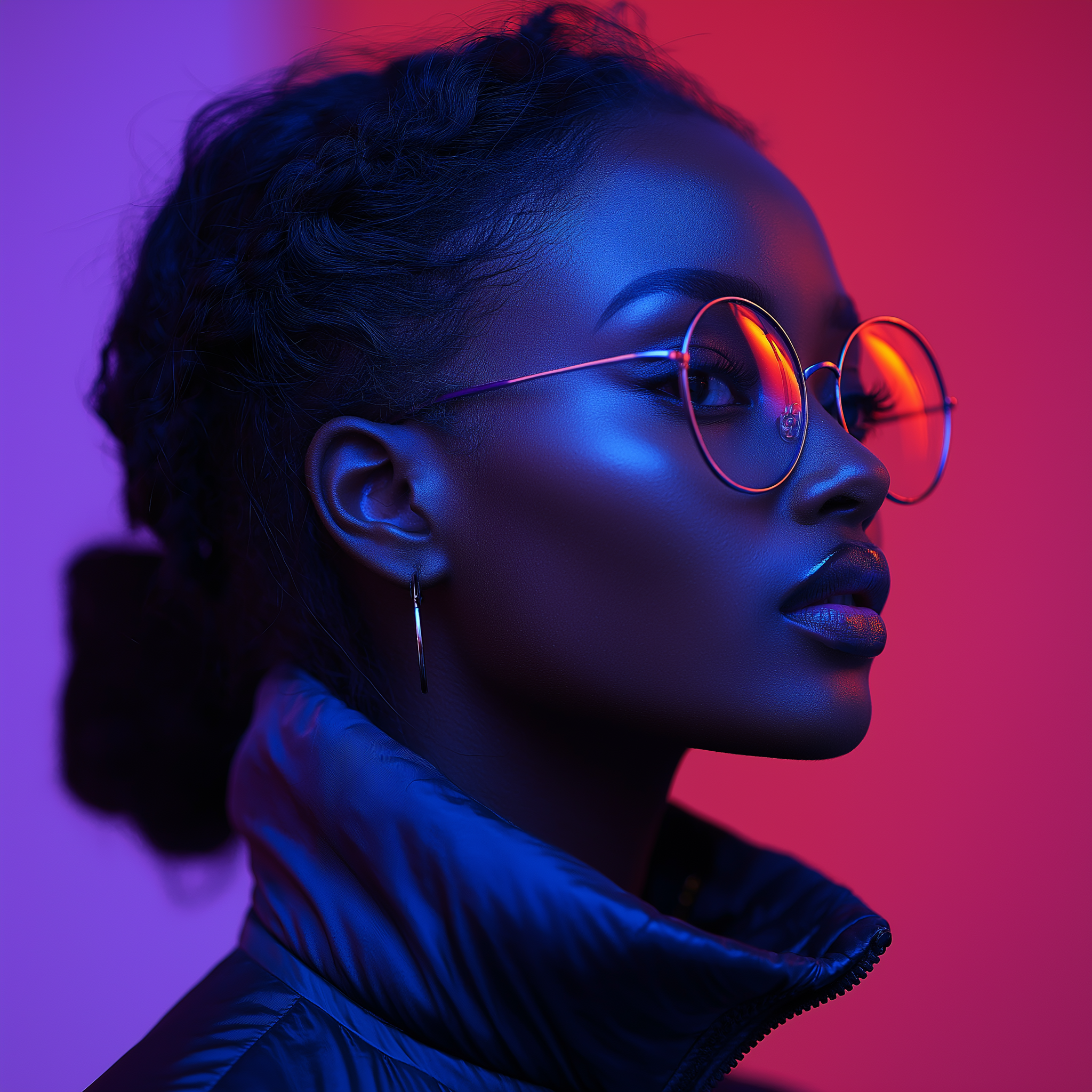 Femme noir lunette