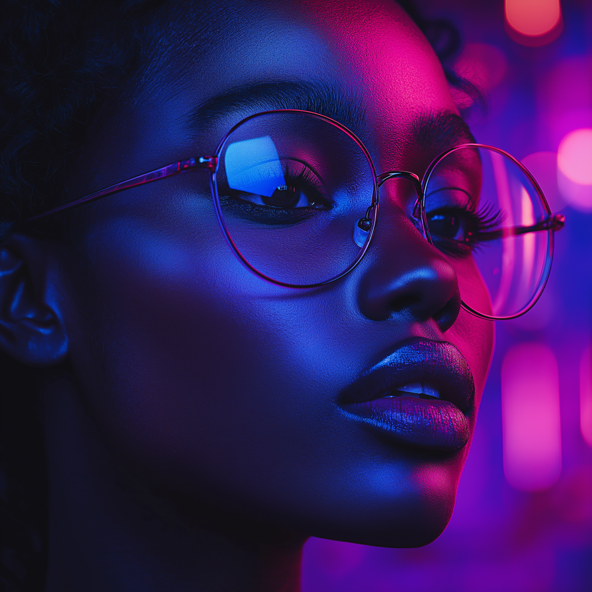 femme noir lunette 2